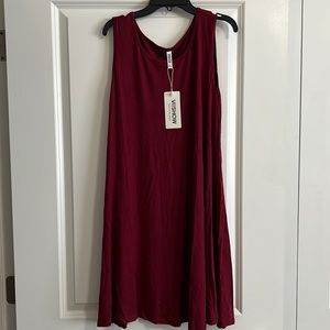 Burgundy mini dress